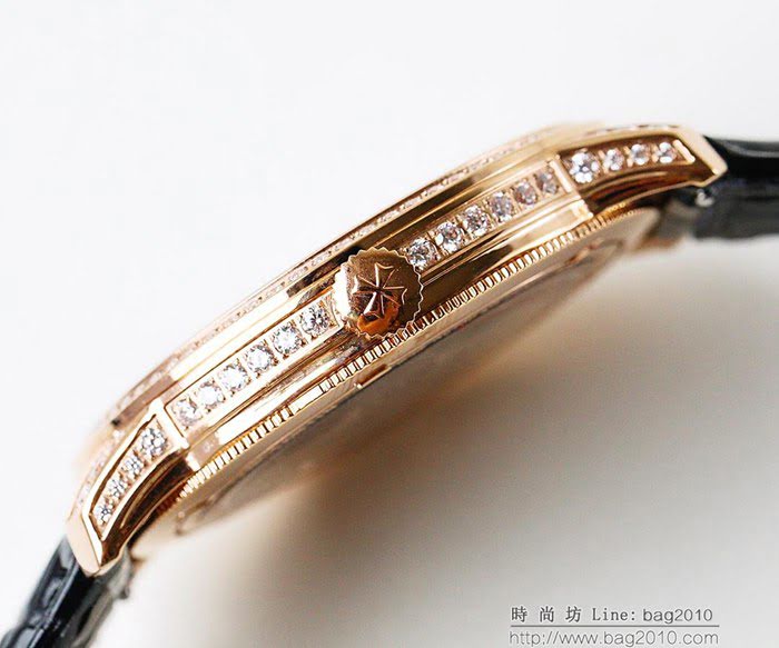 江詩丹頓 Vacheron Constantin LS精品 2018新款 進口9015機芯 小牛皮原裝蝴蝶扣 超強防水 高檔男士腕表  wssb3631
